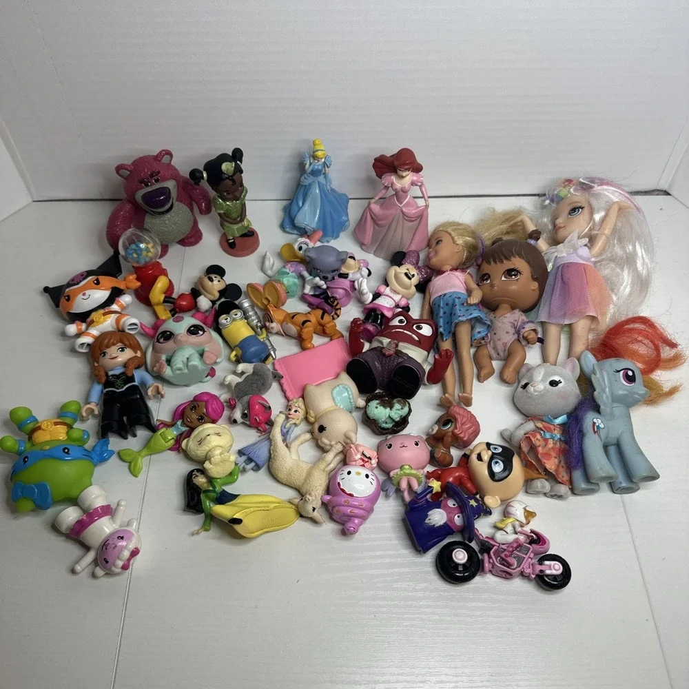 Girls Toys Junk Drawer Lot Figures Accessories More Disney Princess & More
